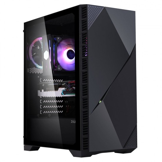 Zalman кутия за компютър Case ATX - Z3 ICEBERG BLACK - aRGB, Tempered Glass