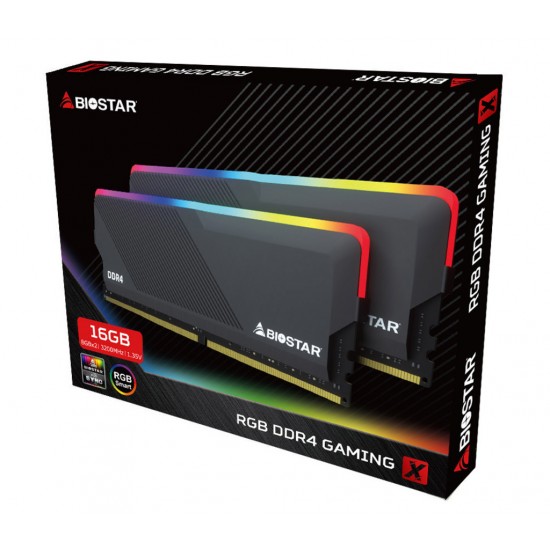 Biostar памет RAM 2x8GB DDR4 3200 Gaming X RGB