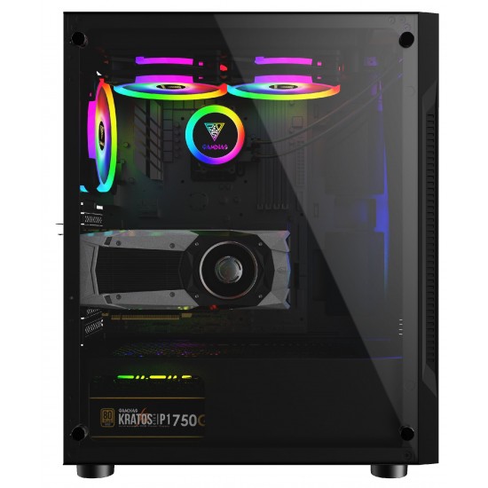 Gamdias кутия Case ATX - ARGUS E2 Elite - aRGB, Tempered Glass