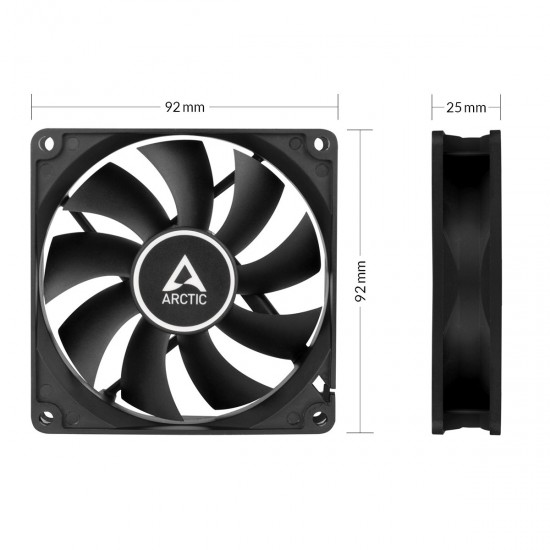 Arctic Вентилатор Arctic Fan F9 PWM PST (black) - 92mm/150-1800rpm