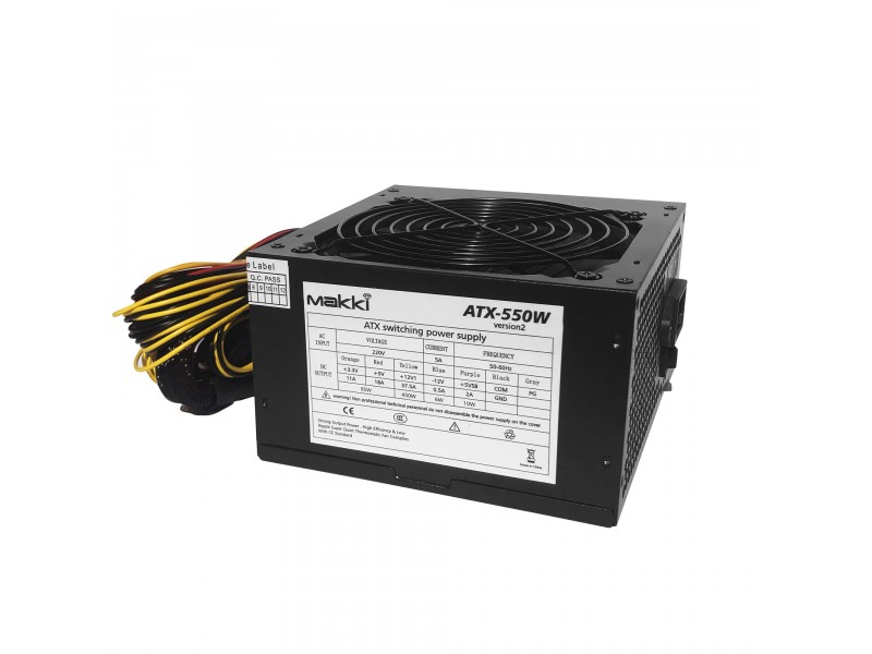 Makki захранване PSU 550W PFC Version 2 - MAKKI-ATX-550V2