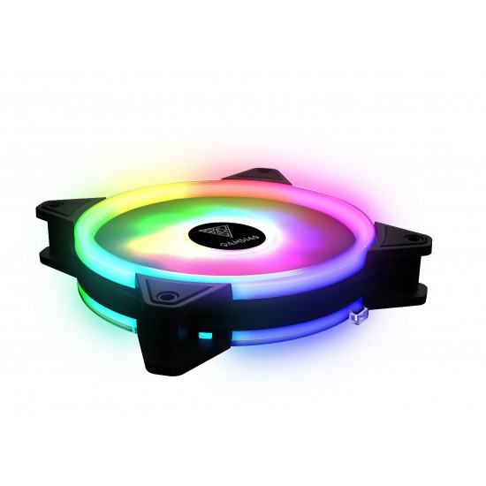 Gamdias вентилатор Fan 120mm aRGB - AEOLUS M2-1201 - Trio RGB rings