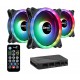 AeroCool комплект вентилатори Fan Pack 3-in-1 3x120mm - DUO 12 Pro - Addressable RGB with Hub, Remote - ACF3-DU10227.11