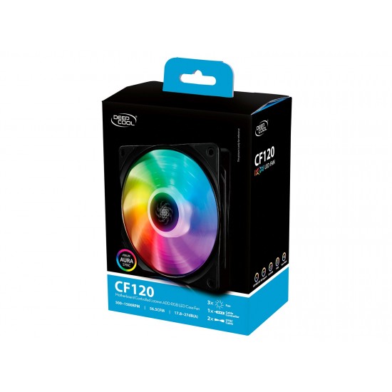 DeepCool комплект вентилатори Fan Pack 3-in-1 3x120mm CF120 RGB with controller