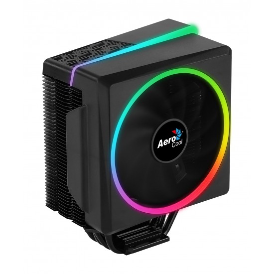 AeroCool охладител CPU Cooler - Cylon 4 BLACK aRGB PWM - ACTC-CL30410.01