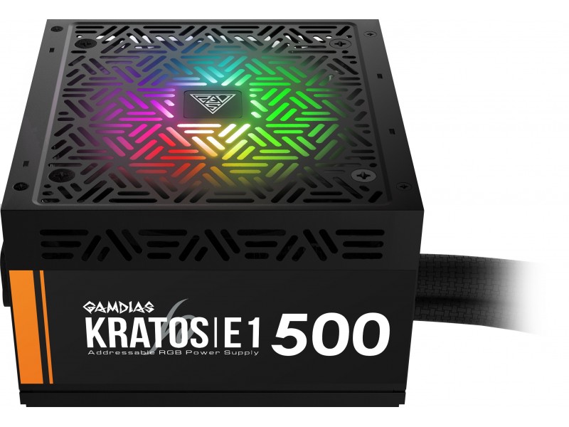 Gamdias Захранване PSU 500W Addressable RGB - KRATOS E1-500