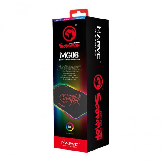Marvo светеща подложка за мишка Gaming Mousepad MG08 - Size M, RGB