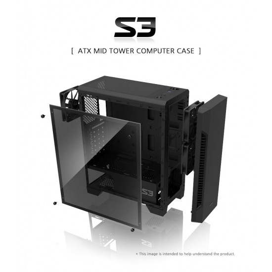 Zalman кутия за компютър Case ATX - ZM-S3