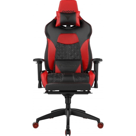 Gamdias геймърски стол Gaming Chair - ACHILLES P1-L RGB Black/Red