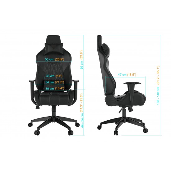 Gamdias геймърски стол Gaming Chair - ACHILLES E2-L Red