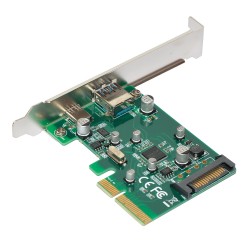 Makki PCI-E card 2 x USB3.1 A+C ports - MAKKI-PCIE-2XUSB31-AC-V1