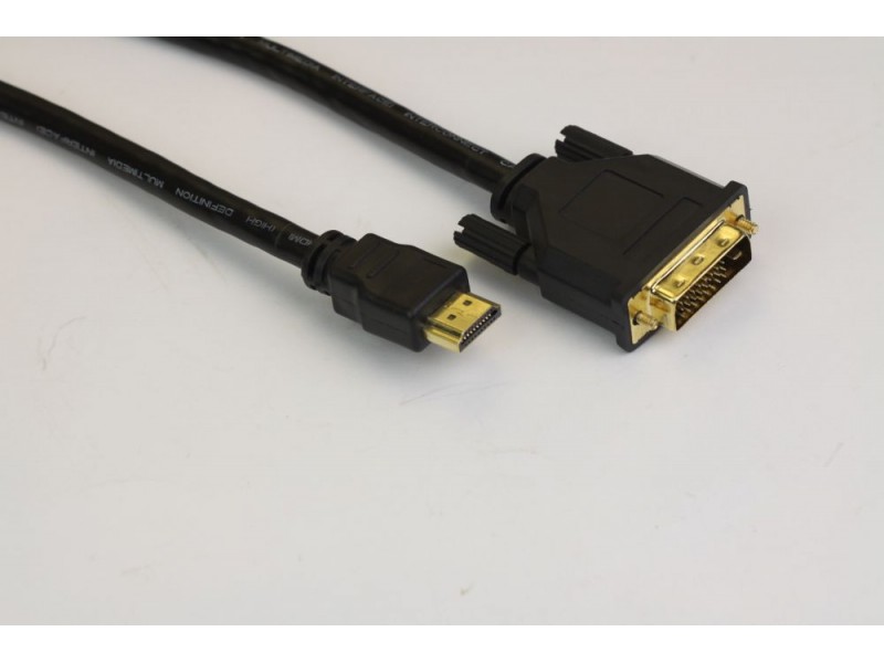 VCom Кабел DVI 24+1 Dual Link M / HDMI M - CG481G-1.8m