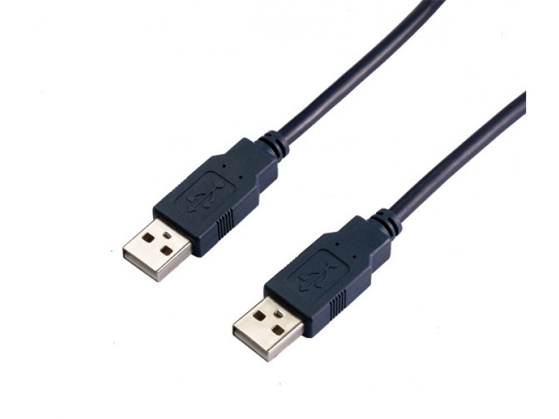 VCom Кабел USB 2.0 AM / AM Black - CU203-B-2m