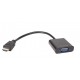 VCom Адаптер Adapter HDMI M to VGA F - CG591-B-0.15m