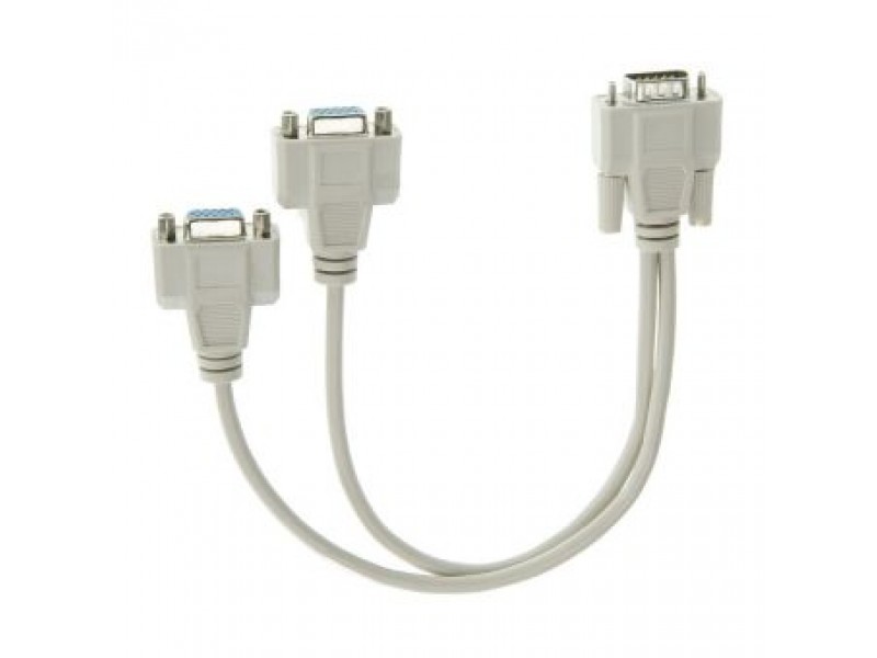 VCom Сплитер VGA splitter HD15 M - 2xHD15 F - CG021-0.2m