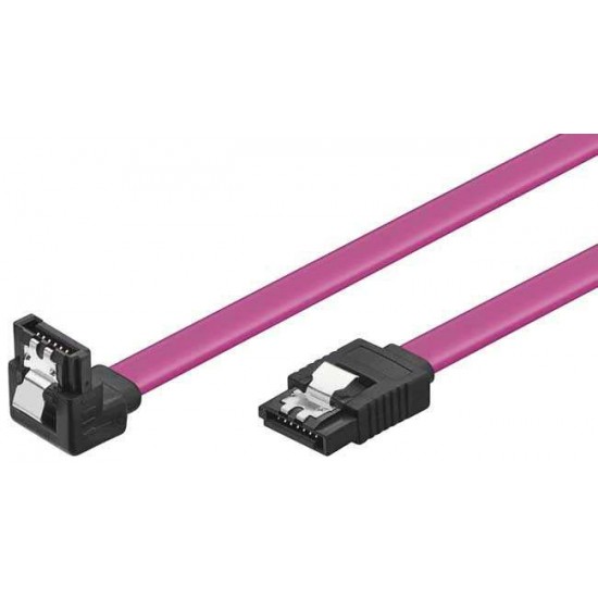 VCom Кабел SATA Cable W/Lock Right Angle - CH302R-0.45m