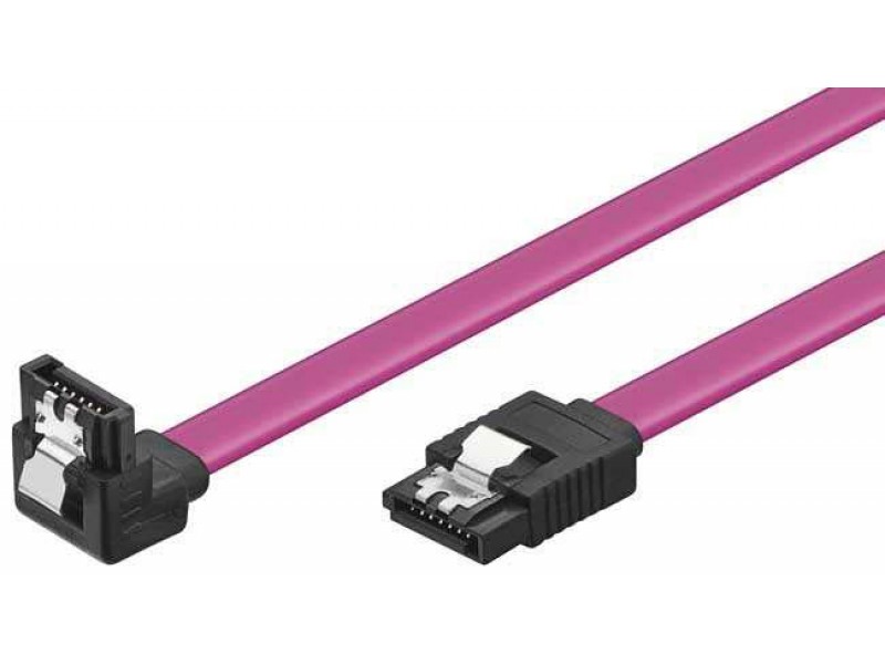 VCom Кабел SATA Cable W/Lock Right Angle - CH302R-0.45m