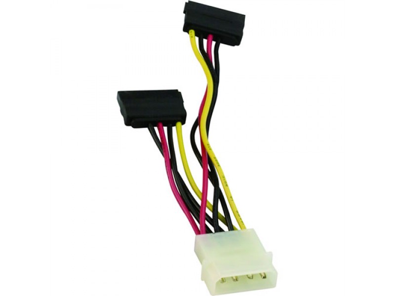 VCom Кабел SATA Power 2x - CE352-0.15m