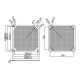Evercool Филтър Fan Filter Metal Black - 120mm