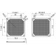 Evercool Филтър Fan Filter Metal Black - 80mm