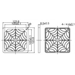 Evercool Филтър Fan Filter Plastic - 120mm Evercool Филтър Fan Filter Plastic - 120mm