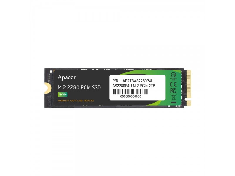 Apacer диск SSD M.2 PCIe AS2280P4U, 512GB - AP512GAS2280P4U-1