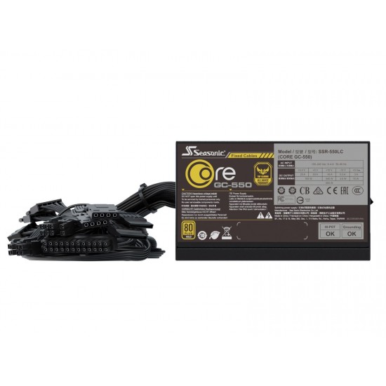 Seasonic захранване PSU 500W Gold - CORE GC-500 - SSR-500LC