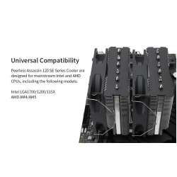 Thermalright охладител CPU Cooler Peerless Assassin 120 SE A-RGB - Dual-Tower - LGA1851/LGA1700/AM5