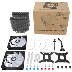 Thermalright охладител CPU Cooler Phantom Spirit 120 SE A-RGB - Dual-Tower - LGA1851/LGA1700/AM5 Thermalright охладител CPU Cooler Phantom Spirit 120 SE A-RGB - Dual-Tower - LGA1851/LGA1700/AM5