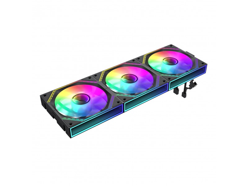 Gamemax Комплект вентилатори Fan Pack 3-in-1 3x120mm - FN12A-S3I Black, Daisy-Chain, Addressable RGB