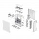 Gamemax кутия Case EATX - SIEGE White - Addressable RGB