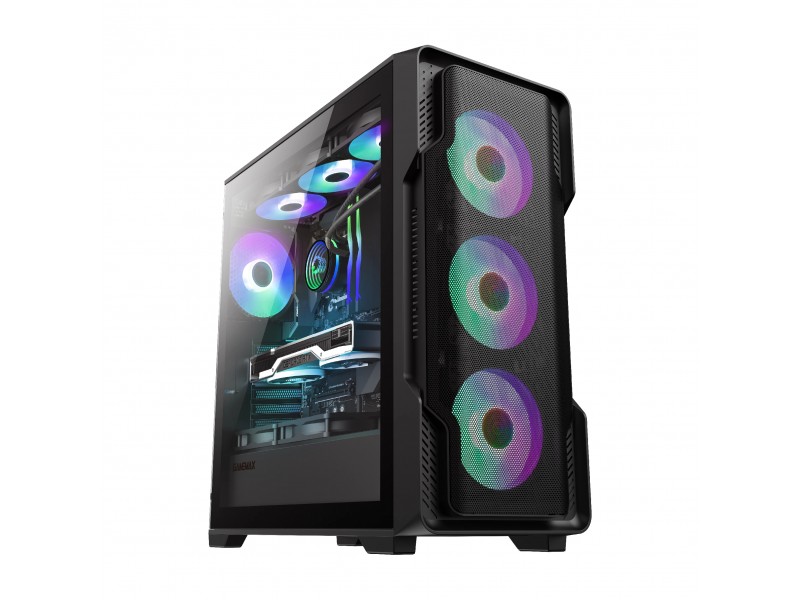 Gamemax кутия Case EATX - SIEGE Black - Addressable RGB