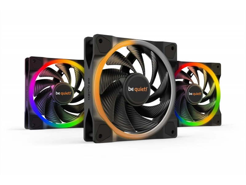 be quiet! комплект вентилатори Fan Pack 3-in-1 3 x 120mm - LIGHT WINGS 120mm PWM high-speed Triple-Pack