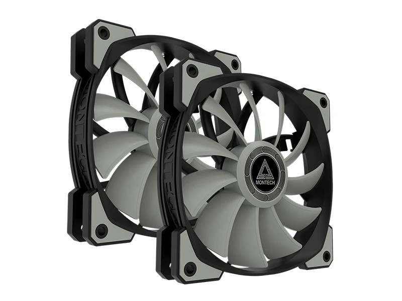 Montech комплект вентилатор AIR FAN P120, Fan Kit 2x120mm, 1-to-3 splitter, PWM