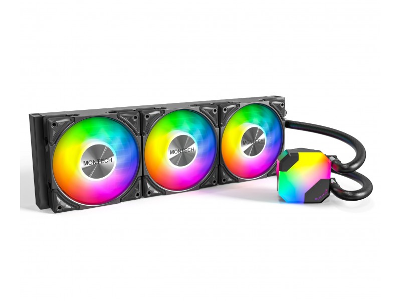 Montech водно охлаждане Hyper Flow ARGB 360, CPU Liquid Cooler, Black