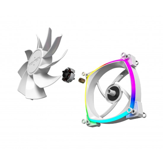Montech вентилатор RX120 PWM, REVERSE Fan, 120mm, ARGB, White