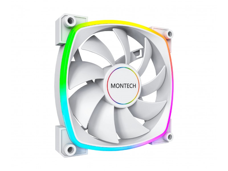 Montech вентилатор AX140 PWM, Fan 140mm, ARGB, White