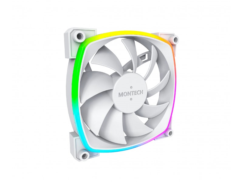 Montech вентилатор AX120 PWM, Fan 120mm, ARGB, White