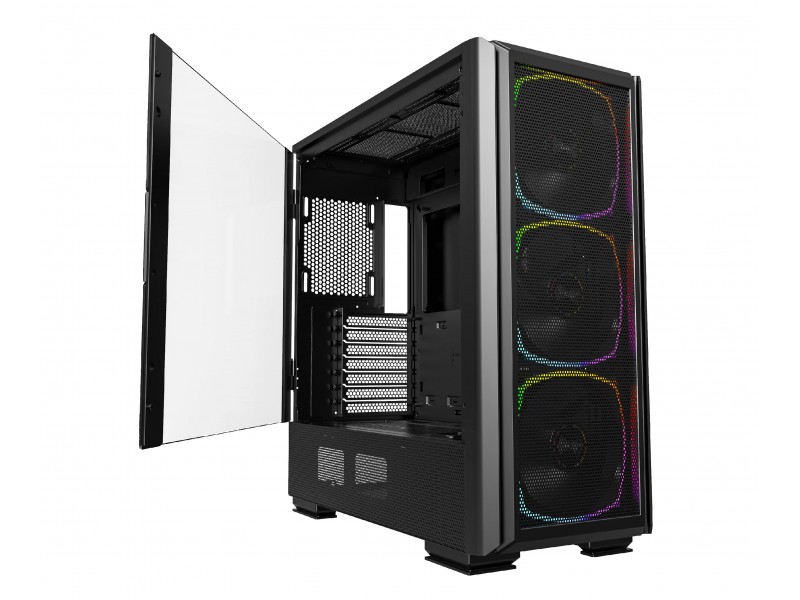 Montech кутия SKY TWO GX, Mid-tower Case, TG, 3x140mm ARGB Fans, Black