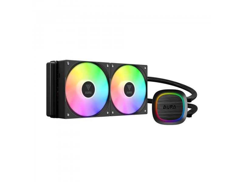 Gamdias водно охлаждане Water Cooling 240mm - AURA GL240 v2 - aRGB