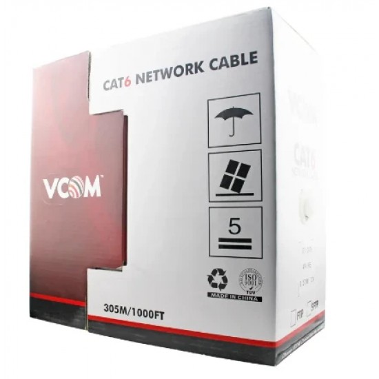 VCom Кабел FTP cable 4Pair Cat6 23AWG 305m - NC624-305