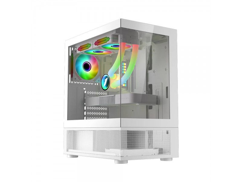 1stPlayer кутия Case ATX - MIKU Mi7-A White - Reversed fans included
