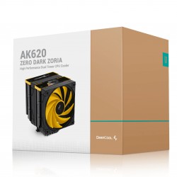 DeepCool охладител CPU Cooler AK620 Zero Dark Zoria - Dual-Tower - LGA1700/AM5 DeepCool охладител CPU Cooler AK620 Zero Dark Zoria - Dual-Tower - LGA1700/AM5