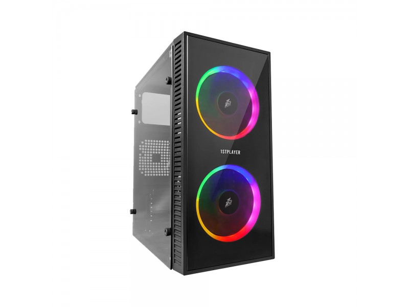 1stPlayer компютърна кутия Gaming Case mATX - X1 RGB - 3 Fans included