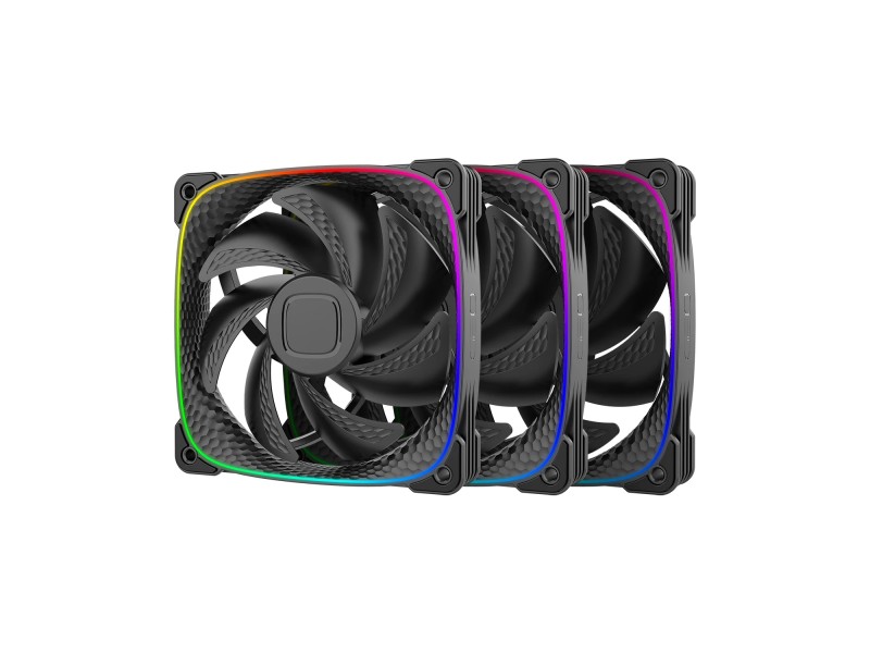 Geometric Future Комплект вентилатори Fan Pack 3-in-1 - Squama 2503B Black