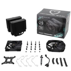Thermalright охладител CPU Cooler Frost Commander 140 Black - Dual-Tower - LGA1851/LGA1700/AM5 Thermalright охладител CPU Cooler Frost Commander 140 Black - Dual-Tower - LGA1851/LGA1700/AM5