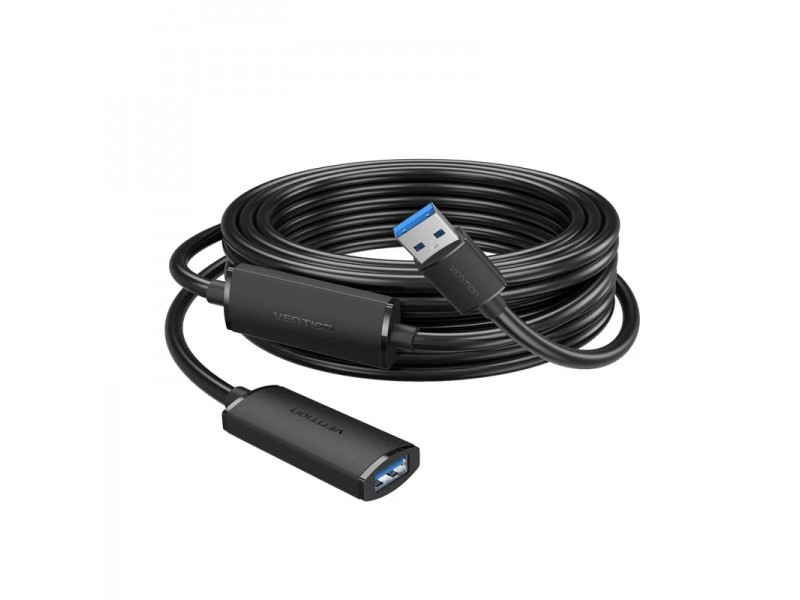 Vention Кабел удължение USB 3.0 AM / AF Active Extension Cable 5M Black - CBMBJ