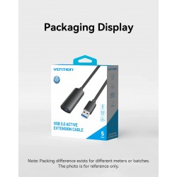 Vention Кабел удължение USB 3.0 AM / AF Active Extension Cable 5M Black - CBMBJ Vention Кабел удължение USB 3.0 AM / AF Active Extension Cable 5M Black - CBMBJ