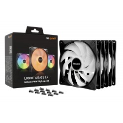 be quiet! комплект вентилатори Fan Pack 3-in-1 3 x 140mm - LIGHT WINGS LX 140mm PWM high-speed Triple-Pack