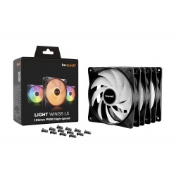 be quiet! комплект вентилатори Fan Pack 3-in-1 3 x 120mm - LIGHT WINGS LX 120mm PWM high-speed Triple-Pack